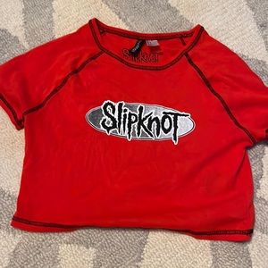 Red Slipknot Crop top